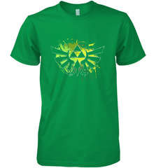 Legend Of Zelda Triforce Logo Paint Splatter Men's Premium T-Shirt Men's Premium T-Shirt - belovedtshirt