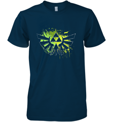 Legend Of Zelda Triforce Logo Paint Splatter Men's Premium T-Shirt Men's Premium T-Shirt - belovedtshirt