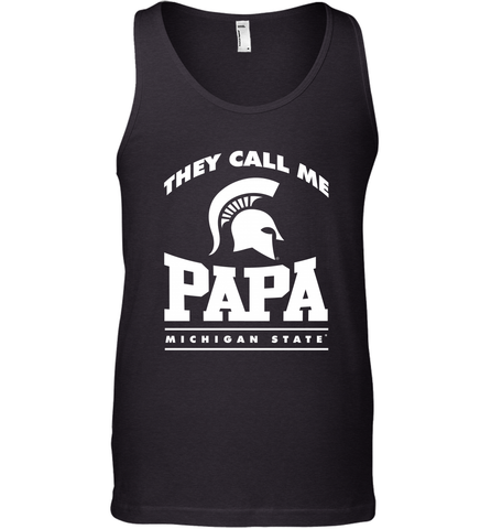 Michigan State Spartans They Call Me Papa Men's Tank Top Men's Tank Top / Black / XS Men's Tank Top - belovedtshirt