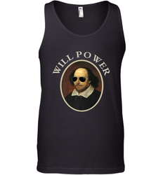 William Shakespeare Will Power Shirt Art Positive Quote Men's Tank Top