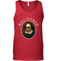 William Shakespeare Will Power Shirt Art Positive Quote Men's Tank Top Men's Tank Top - belovedtshirt