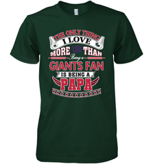 NFL The Only Thing I Love More Than Being A New York Giants Fan Is Being A Papa Football Men's Premium T-Shirt Men's Premium T-Shirt - belovedtshirt