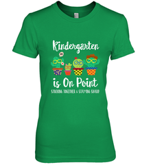 Kindergarten is on point, 1st day of school cactus teacher Women's Premium T-Shirt Women's Premium T-Shirt - belovedtshirt