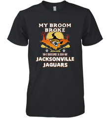 Broom Broke So I Became A Fan of Jacksonville Jaguars NFL Halloween Costume Men's Premium T-Shirt Men's Premium T-Shirt - belovedtshirt