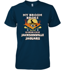 Broom Broke So I Became A Fan of Jacksonville Jaguars NFL Halloween Costume Men's Premium T-Shirt Men's Premium T-Shirt - belovedtshirt