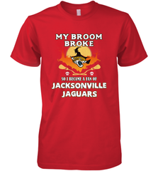 Broom Broke So I Became A Fan of Jacksonville Jaguars NFL Halloween Costume Men's Premium T-Shirt Men's Premium T-Shirt - belovedtshirt