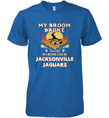 Broom Broke So I Became A Fan of Jacksonville Jaguars NFL Halloween Costume Men's Premium T-Shirt Men's Premium T-Shirt - belovedtshirt