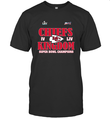NFL Kansas City Chiefs Logo super bowl champions IV LIV Men's T-Shirt Men's T-Shirt / Black / S Men's T-Shirt - belovedtshirt