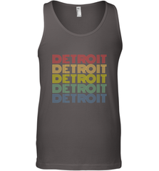 Vintage 1980s Style Detroit Michigan Men's Tank Top Men's Tank Top - belovedtshirt
