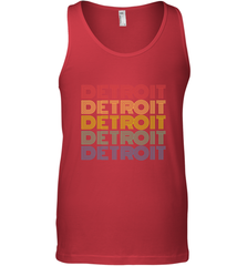 Vintage 1980s Style Detroit Michigan Men's Tank Top Men's Tank Top - belovedtshirt