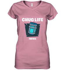 Fortnite Chug Life Women's V-Neck T-Shirt Women's V-Neck T-Shirt - belovedtshirt