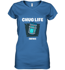 Fortnite Chug Life Women's V-Neck T-Shirt Women's V-Neck T-Shirt - belovedtshirt