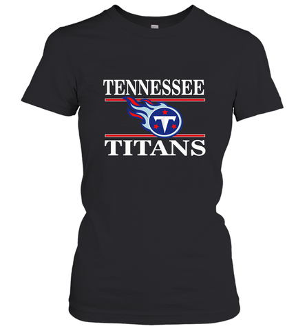 NFL Tennessee Titans Logo Champion Women's T-Shirt Women's T-Shirt / Black / S Women's T-Shirt - belovedtshirt