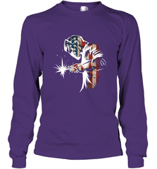 Welder American Flag USA Patriotic Welder Gift Long Sleeve T-Shirt Long Sleeve T-Shirt - belovedtshirt
