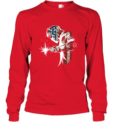 Welder American Flag USA Patriotic Welder Gift Long Sleeve T-Shirt Long Sleeve T-Shirt - belovedtshirt