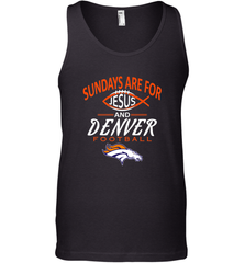 Sundays Are For Jesus and Denver Funny Christian Football Men's Tank Top Men's Tank Top - belovedtshirt