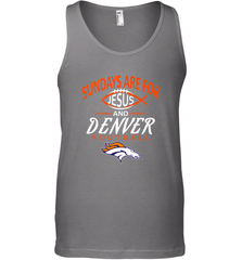 Sundays Are For Jesus and Denver Funny Christian Football Men's Tank Top Men's Tank Top - belovedtshirt