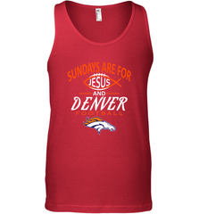 Sundays Are For Jesus and Denver Funny Christian Football Men's Tank Top Men's Tank Top - belovedtshirt