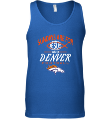 Sundays Are For Jesus and Denver Funny Christian Football Men's Tank Top Men's Tank Top - belovedtshirt