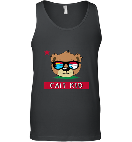 Boys California Bear _ Cali Kid Surf Men's Tank Top Men's Tank Top / Black / XS Men's Tank Top - belovedtshirt