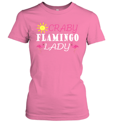 Crazy Pink Flamingo Lady Women's T-Shirt Women's T-Shirt - belovedtshirt