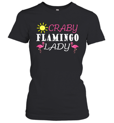 Crazy Pink Flamingo Lady Women's T-Shirt Women's T-Shirt - belovedtshirt