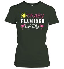 Crazy Pink Flamingo Lady Women's T-Shirt Women's T-Shirt - belovedtshirt