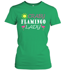 Crazy Pink Flamingo Lady Women's T-Shirt Women's T-Shirt - belovedtshirt