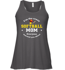 Crazy Softball Mom Women's Racerback Tank Women's Racerback Tank - belovedtshirt