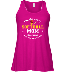 Crazy Softball Mom Women's Racerback Tank Women's Racerback Tank - belovedtshirt