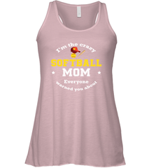 Crazy Softball Mom Women's Racerback Tank Women's Racerback Tank - belovedtshirt