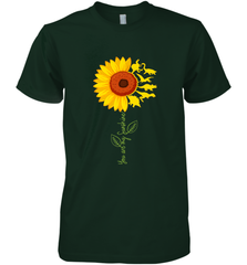 You're My Sunshine Sunflower Dinosaur T Rex Men's Premium T-Shirt Men's Premium T-Shirt - belovedtshirt
