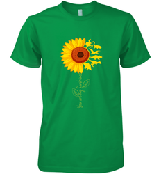 You're My Sunshine Sunflower Dinosaur T Rex Men's Premium T-Shirt