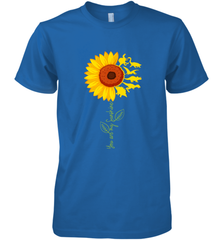 You're My Sunshine Sunflower Dinosaur T Rex Men's Premium T-Shirt Men's Premium T-Shirt - belovedtshirt
