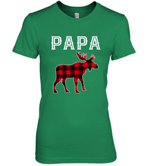 Papa Moose Red Plaid Christmas Pajama Women's Premium T-Shirt Women's Premium T-Shirt - belovedtshirt