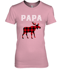 Papa Moose Red Plaid Christmas Pajama Women's Premium T-Shirt Women's Premium T-Shirt - belovedtshirt