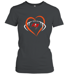 NFL Tampa Bay Buccaneers Heart Love Football Women's T-Shirt Women's T-Shirt - belovedtshirt