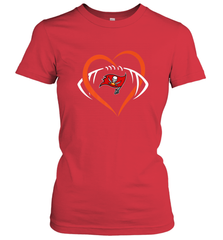 NFL Tampa Bay Buccaneers Heart Love Football Women's T-Shirt Women's T-Shirt - belovedtshirt