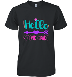 Hello Second Grade 2nd Grade Teachers Students Gift Men's Premium T-Shirt