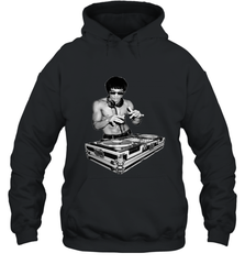 T shirt Dj bruce, by bruce Dj Hooded Sweatshirt Hooded Sweatshirt - belovedtshirt