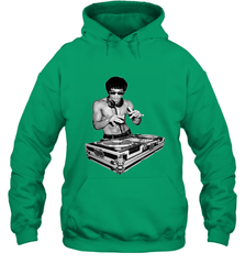 T shirt Dj bruce, by bruce Dj Hooded Sweatshirt Hooded Sweatshirt - belovedtshirt