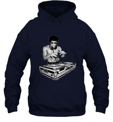 T shirt Dj bruce, by bruce Dj Hooded Sweatshirt Hooded Sweatshirt - belovedtshirt
