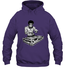 T shirt Dj bruce, by bruce Dj Hooded Sweatshirt Hooded Sweatshirt - belovedtshirt