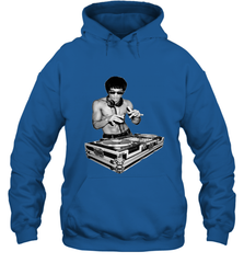 T shirt Dj bruce, by bruce Dj Hooded Sweatshirt Hooded Sweatshirt - belovedtshirt