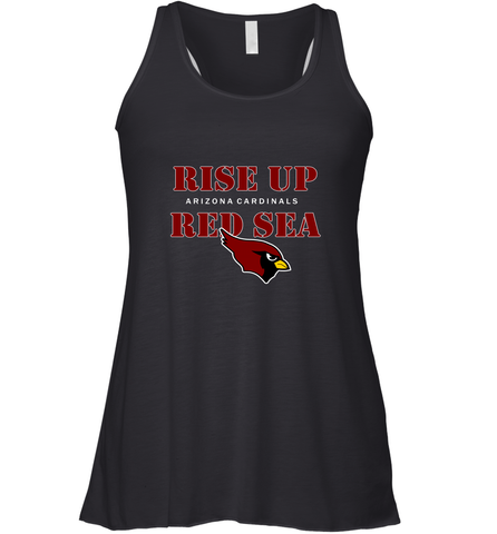 Arizona Cardinals NFL Rise Up Red Sea Women's Racerback Tank Women's Racerback Tank / Black / XS Women's Racerback Tank - belovedtshirt