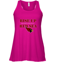 Arizona Cardinals NFL Rise Up Red Sea Women's Racerback Tank Women's Racerback Tank - belovedtshirt