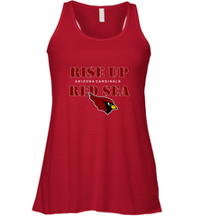 Arizona Cardinals NFL Rise Up Red Sea Women's Racerback Tank Women's Racerback Tank - belovedtshirt
