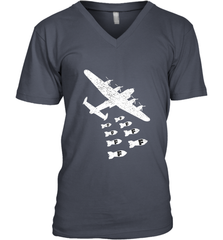 Christmas Gift Idea Bomber Dropping F Bombs Funny Men's V-Neck Men's V-Neck - belovedtshirt
