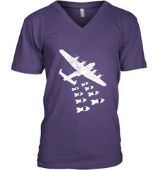 Christmas Gift Idea Bomber Dropping F Bombs Funny Men's V-Neck Men's V-Neck - belovedtshirt