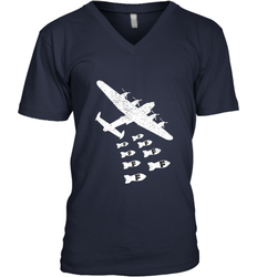 Christmas Gift Idea Bomber Dropping F Bombs Funny Men's V-Neck